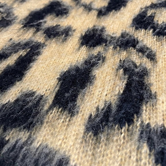 Torrid - Leopard Brushed Longline Cardigan - Tan/Black - Size 1X - Picture 7 of 8